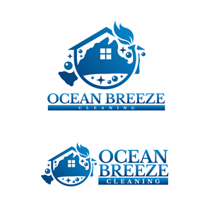 Logo-Design von PsyPen für Ocean Breeze Cleaning | Design: #33148894