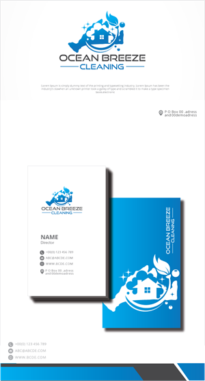 Diseño de Logo por zebronicgraphic para Ocean Breeze Cleaning | Diseño: #33134909