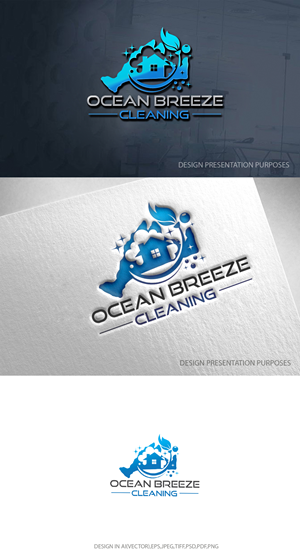 Diseño de Logo por zebronicgraphic para Ocean Breeze Cleaning | Diseño: #33200878