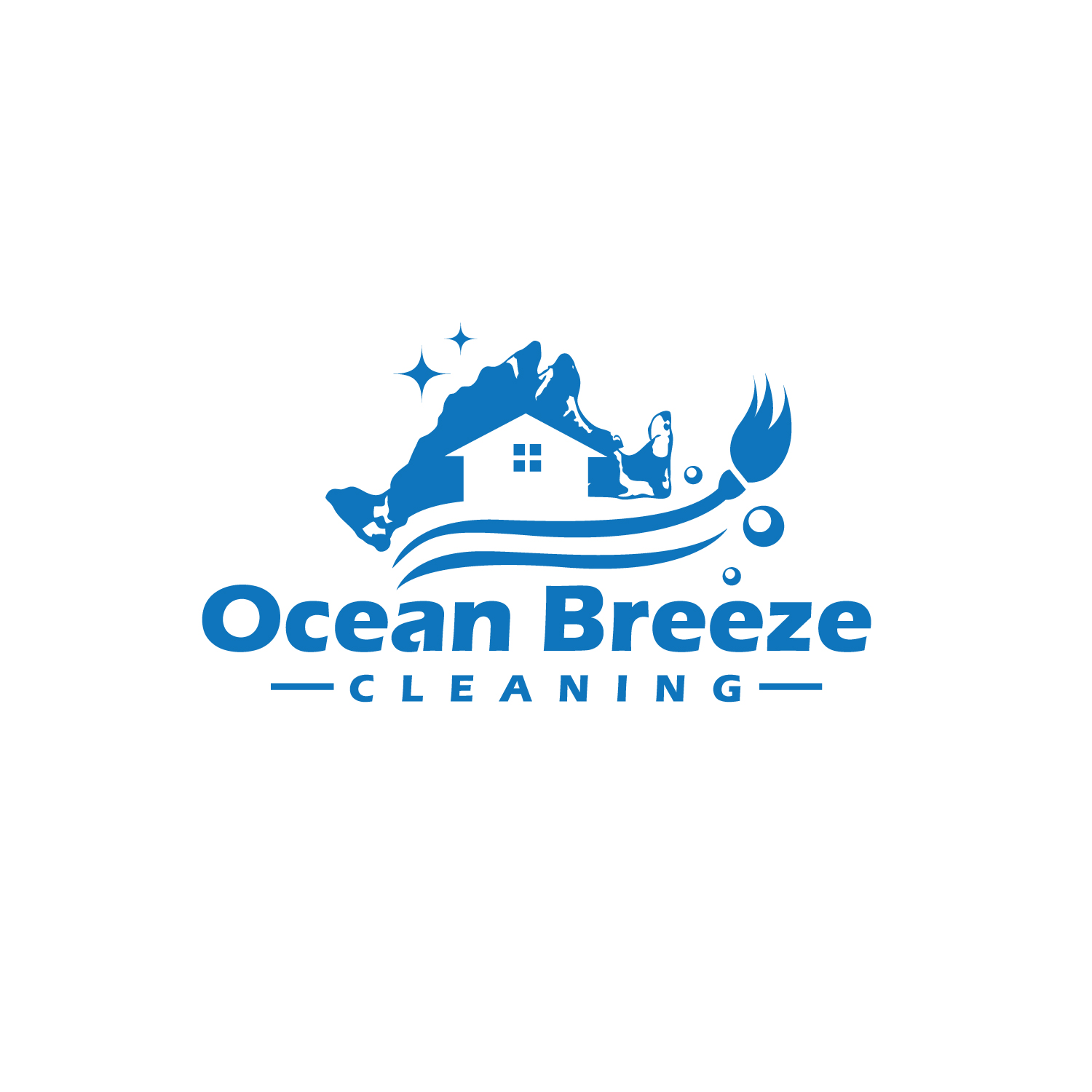 Logo Design by geni for Ocean Breeze Cleaning | Design #33156589