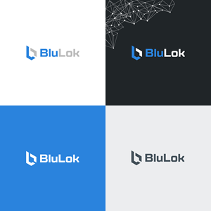 BluLok - Smart Lock Technology Company Logo Design