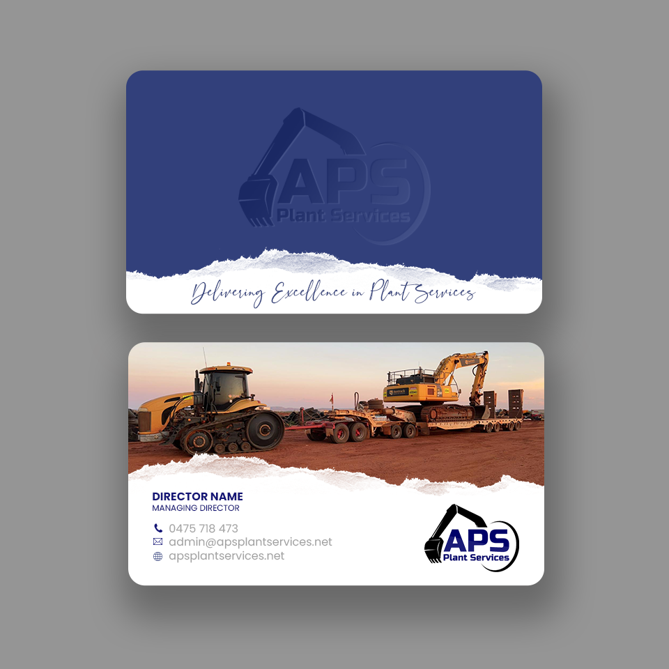 Diseño de Tarjeta de Presentación por Andrés Sebastián para APS Plant Services | Diseño #33136327