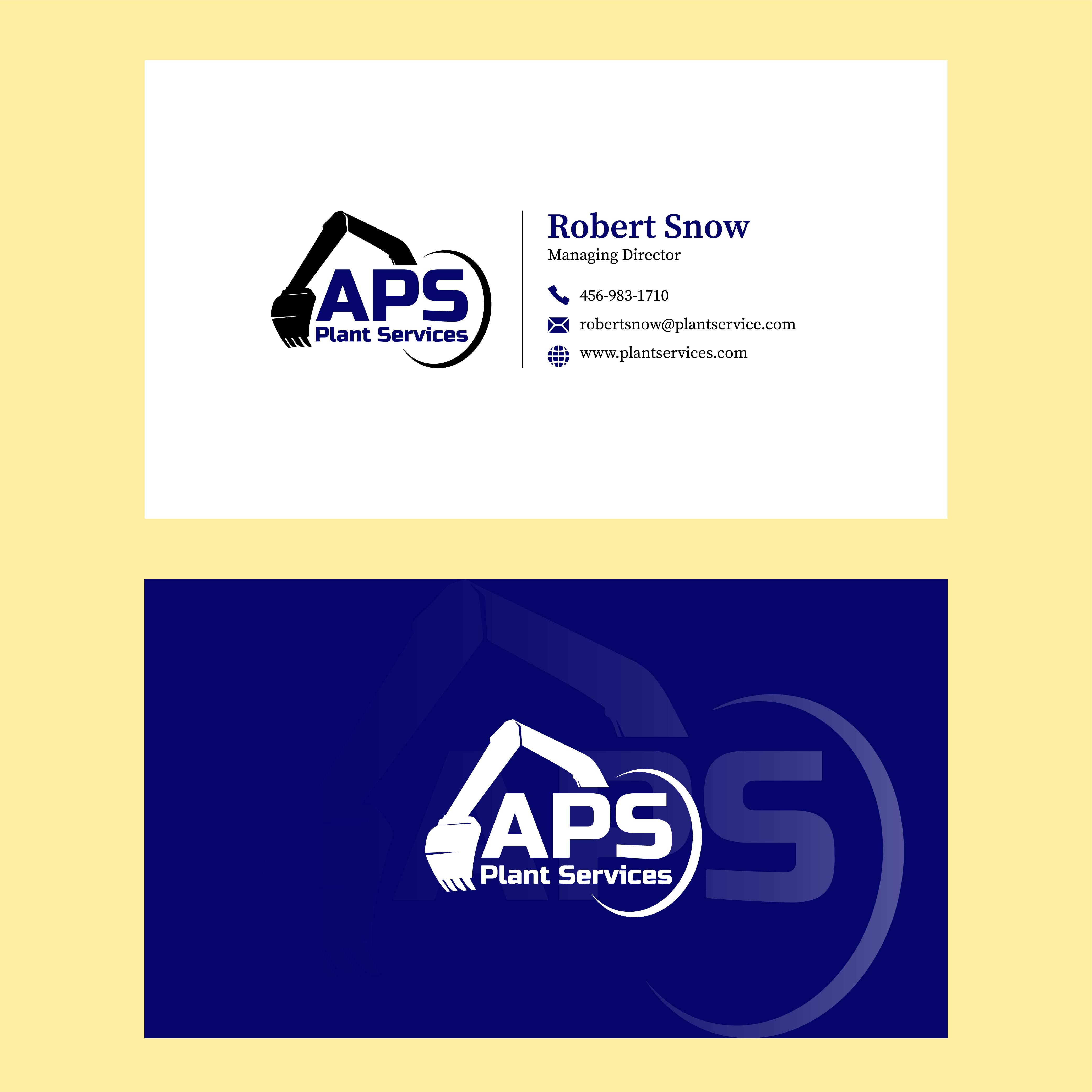 Visitenkarten-Design von Eggsstudios für APS Plant Services | Design #33148535
