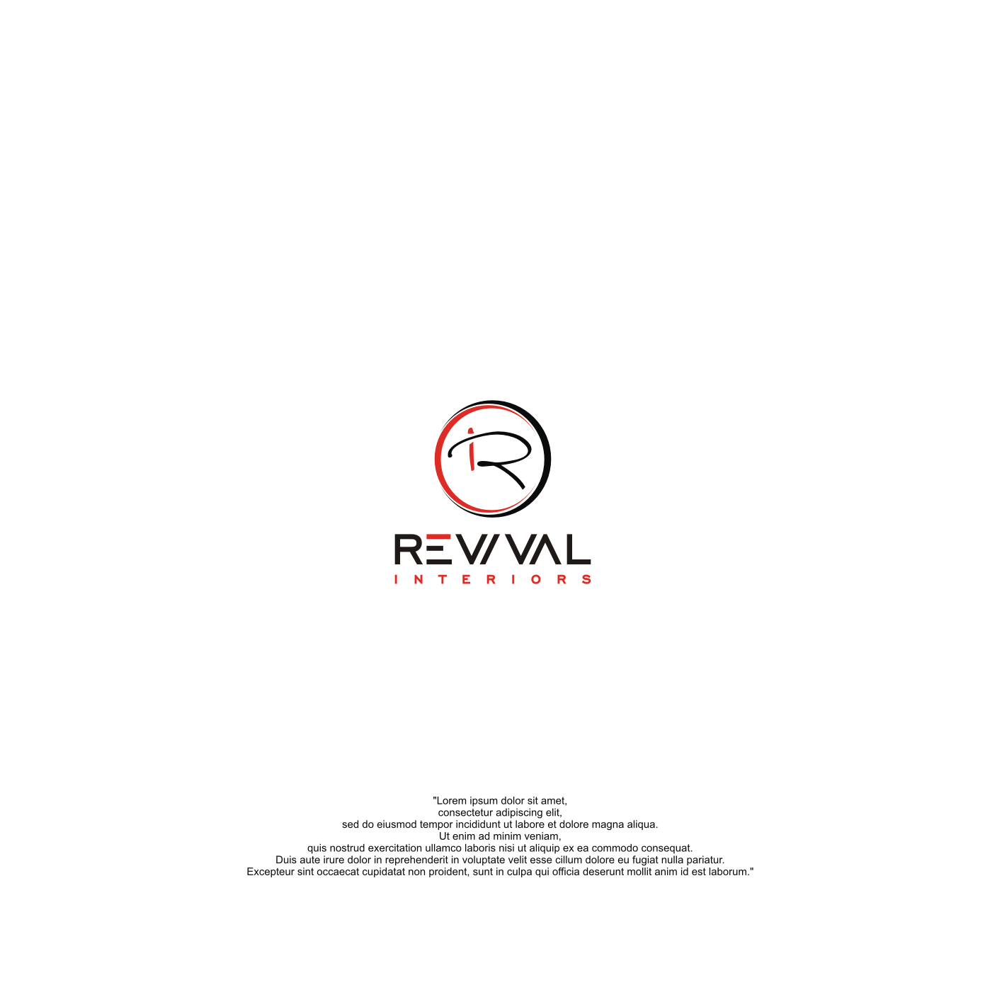 Diseño de Logo por aquila© para Revival Interiors | Diseño #33197167
