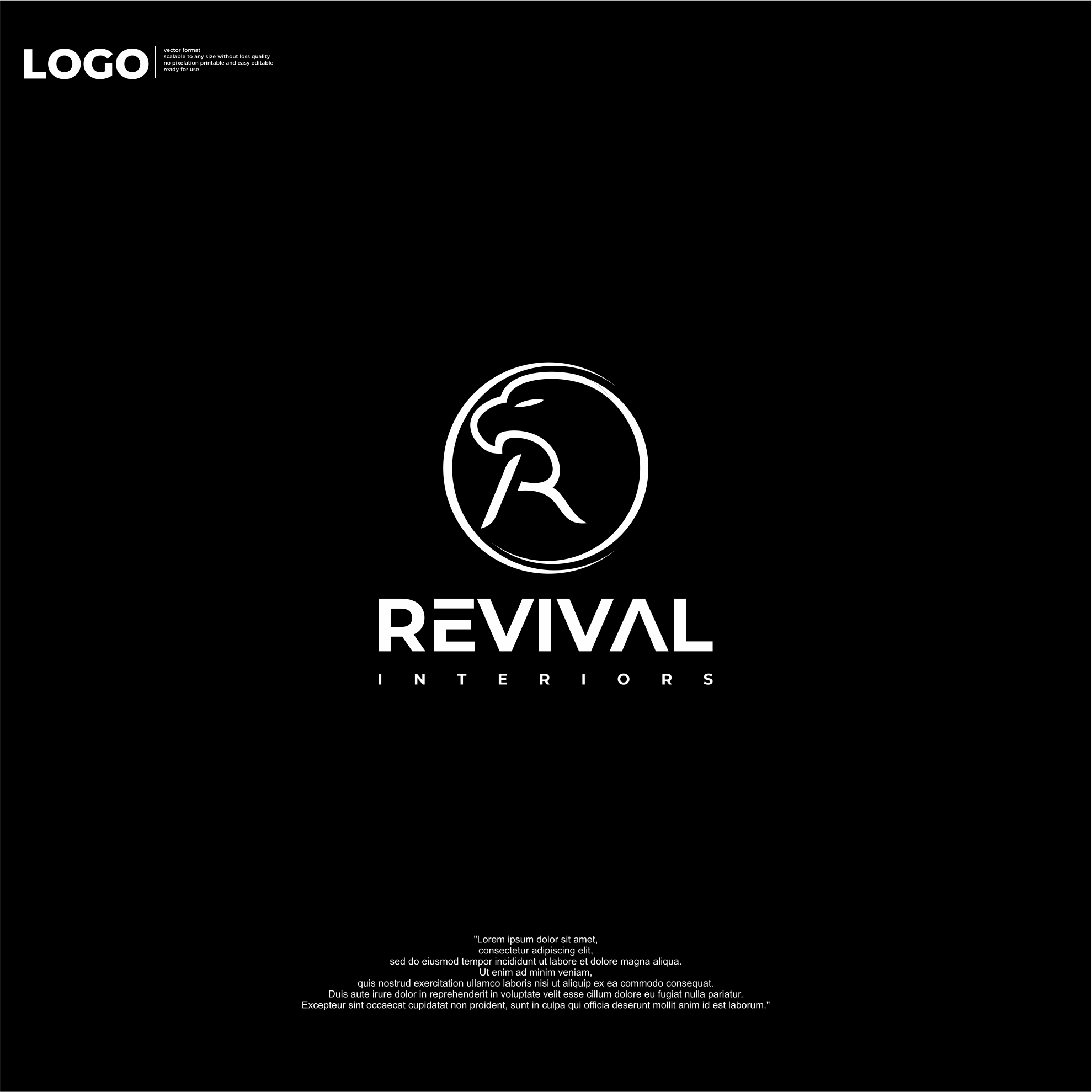 Diseño de Logo por aquila© para Revival Interiors | Diseño #33772776