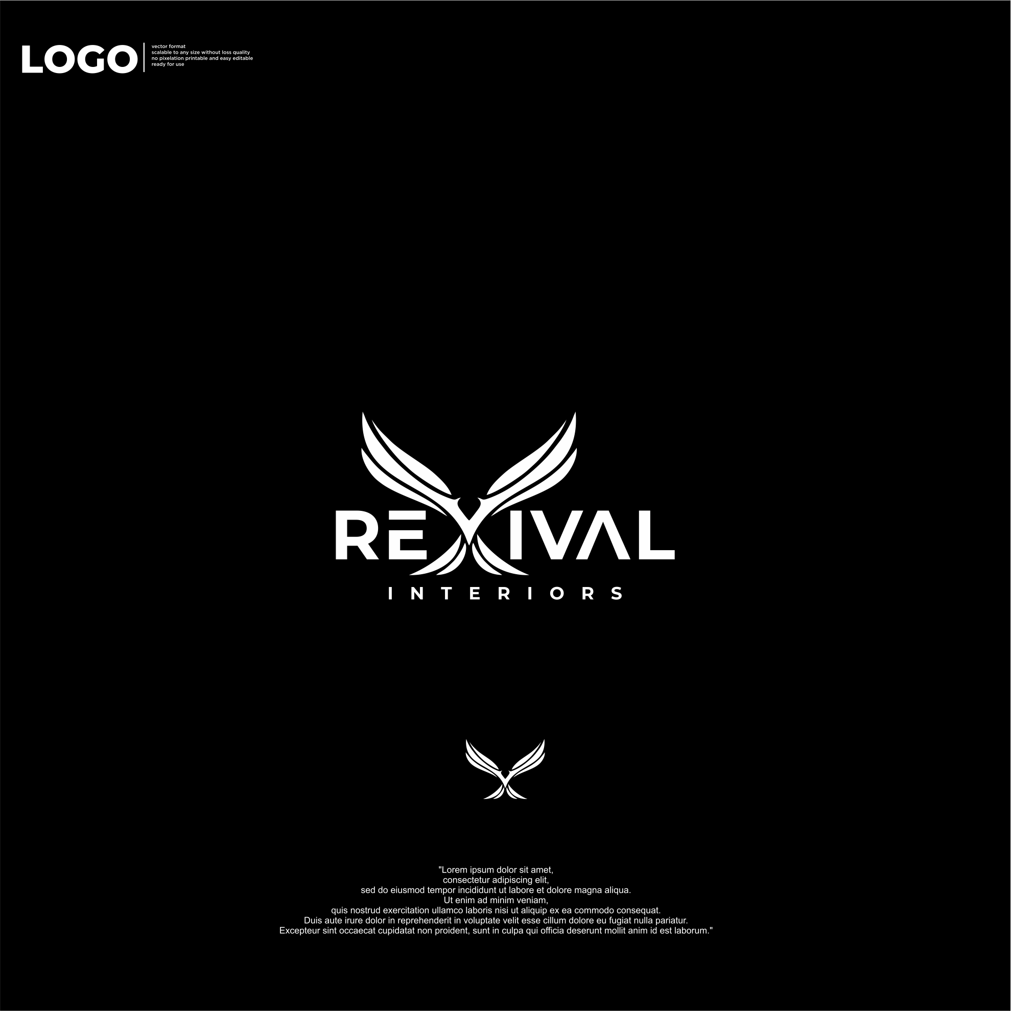 Diseño de Logo por aquila© para Revival Interiors | Diseño #33772932