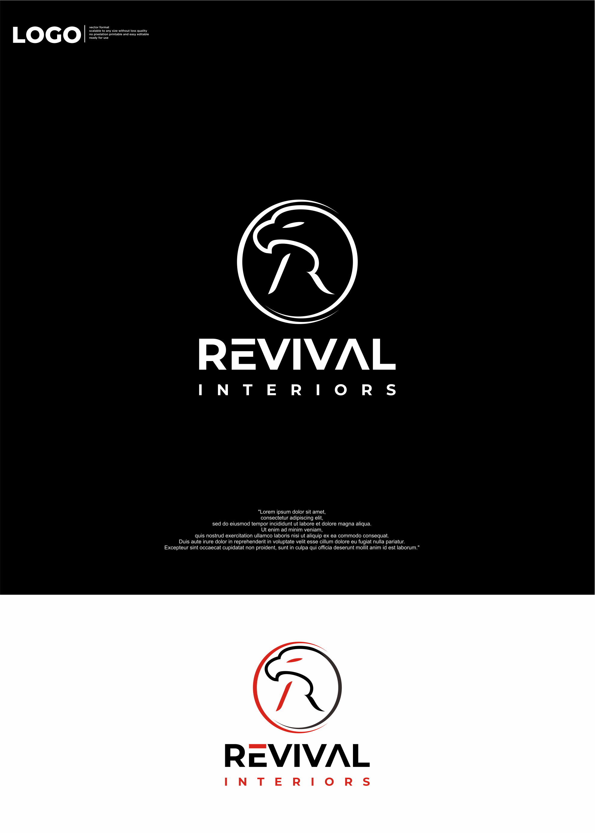 Diseño de Logo por aquila© para Revival Interiors | Diseño #33777767
