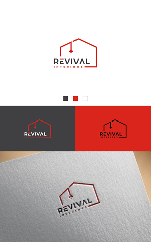 Logo Design by Dell_a.Design for Revival Interiors | Design: #33137753