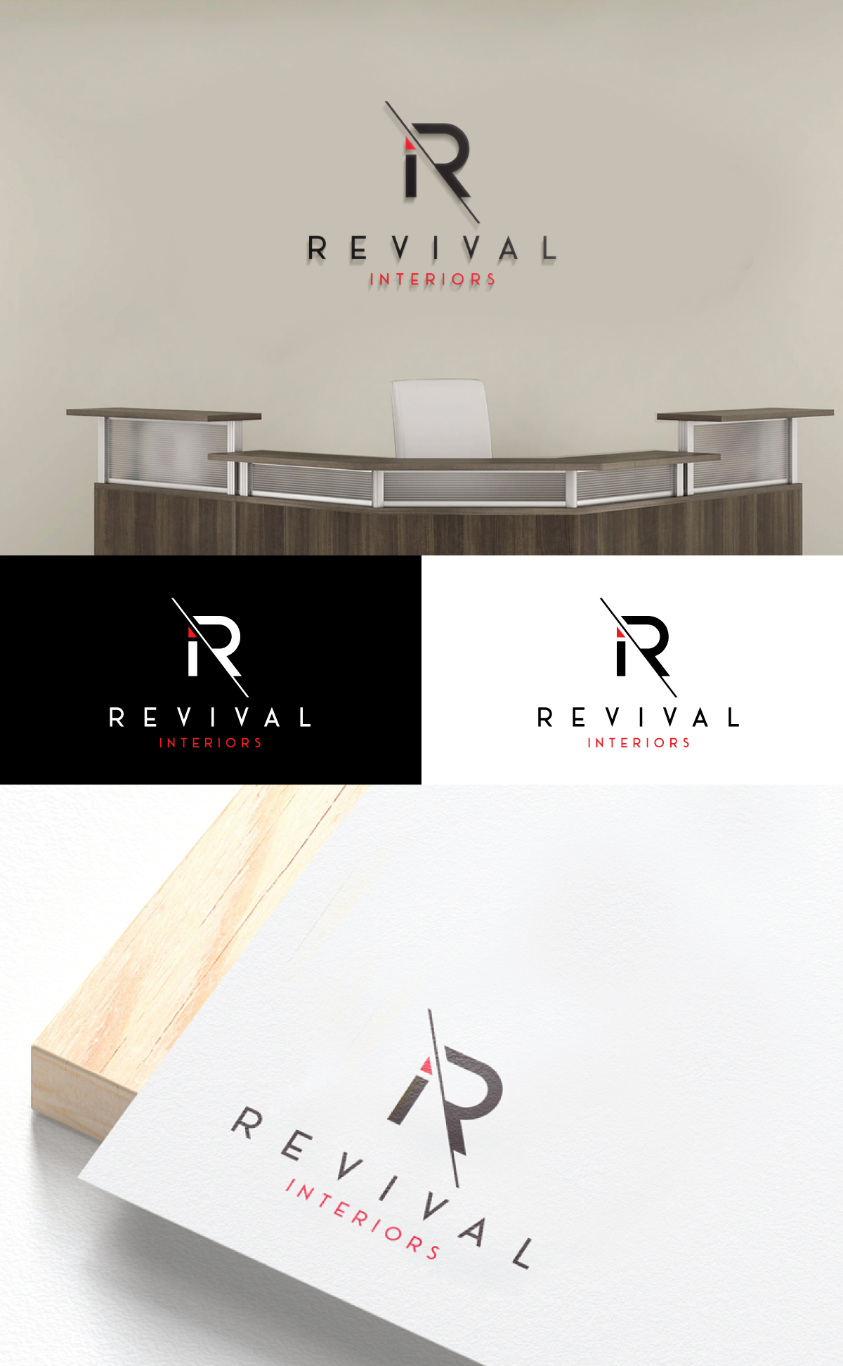 Logo Design by step forward 2 for Revival Interiors | Design #33154034