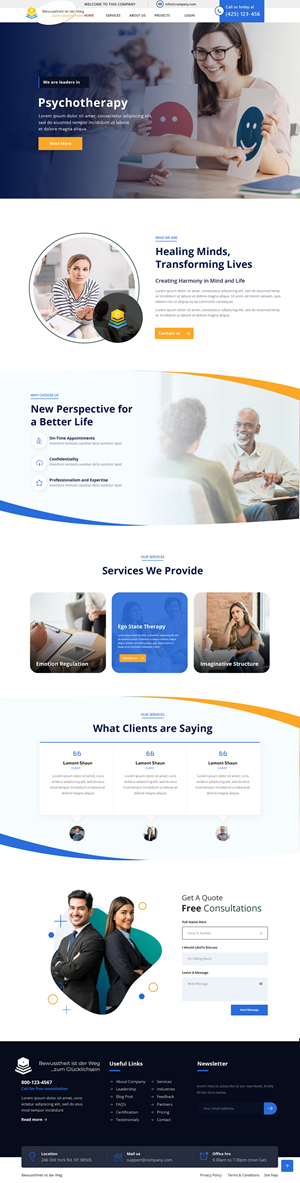 Web Design by Andrew Asiimwe for Heilpraktiker | Design: #33141219