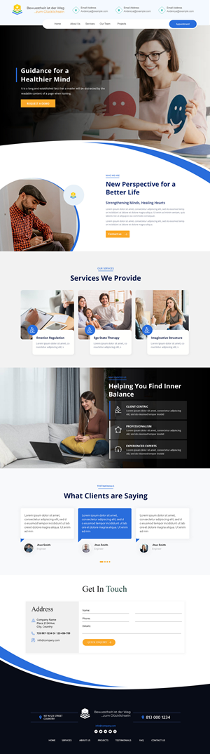 Web Design by Andrew Asiimwe for Heilpraktiker | Design: #33141226