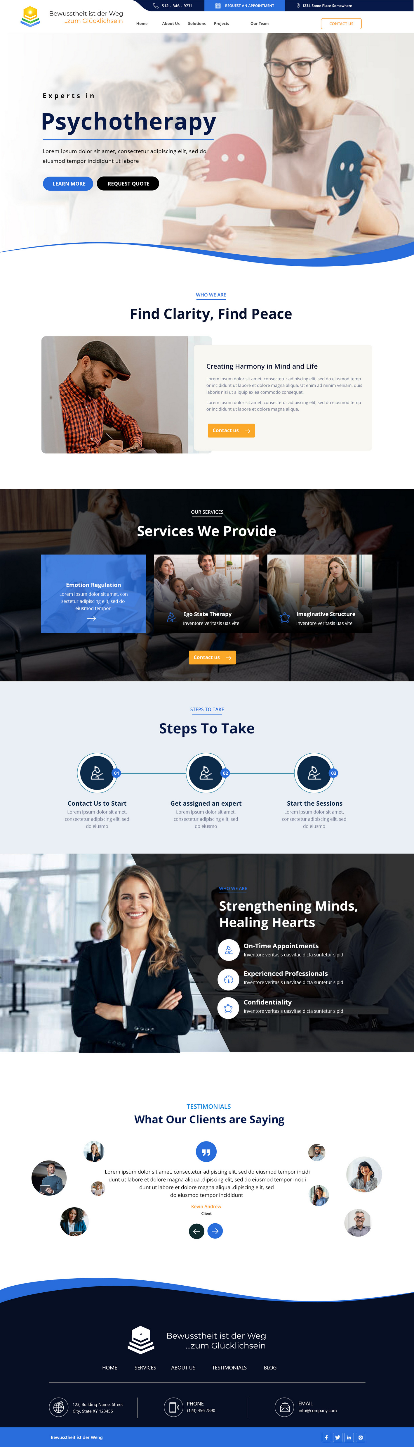 Web Design by Andrew Asiimwe for Heilpraktiker | Design #33141239