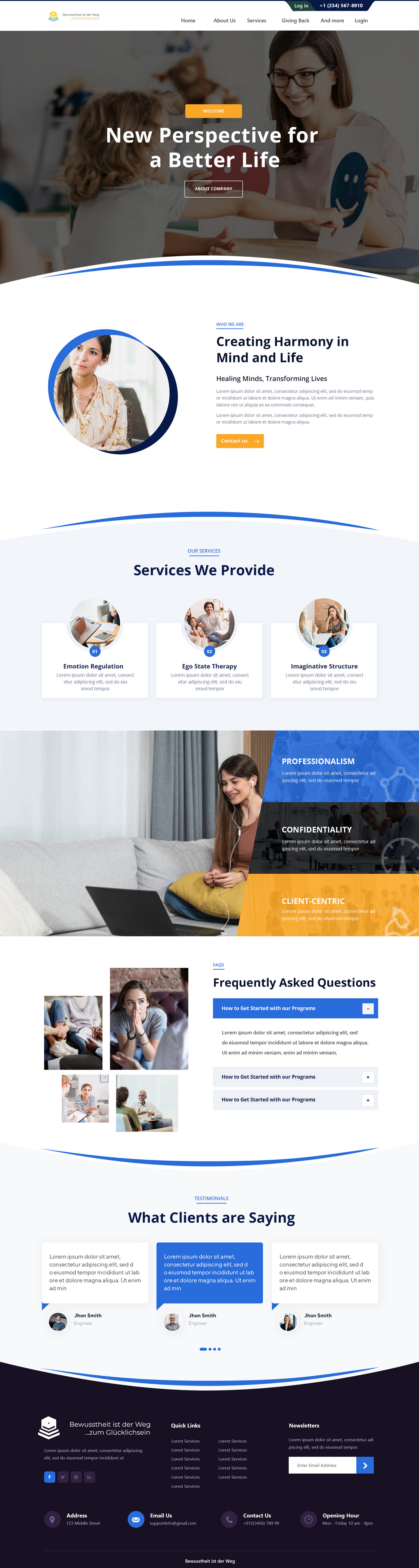 Web Design by Andrew Asiimwe for Heilpraktiker | Design #33141244