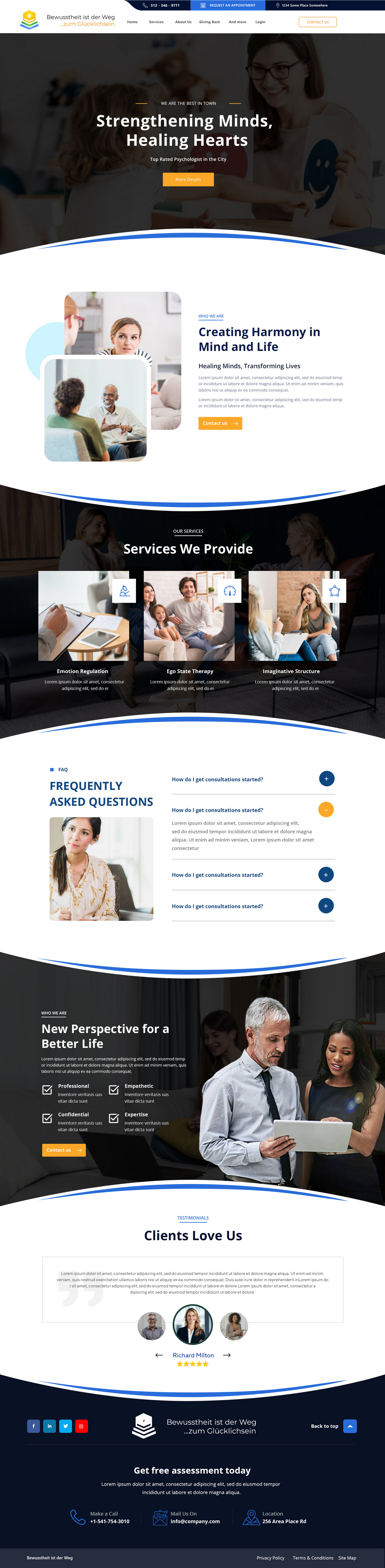 Web Design by Andrew Asiimwe for Heilpraktiker | Design #33141248