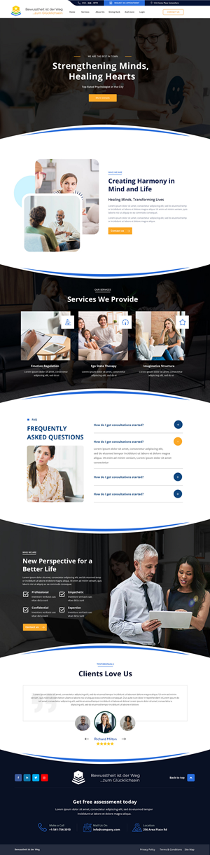 Web Design by Andrew Asiimwe for Heilpraktiker | Design: #33141248