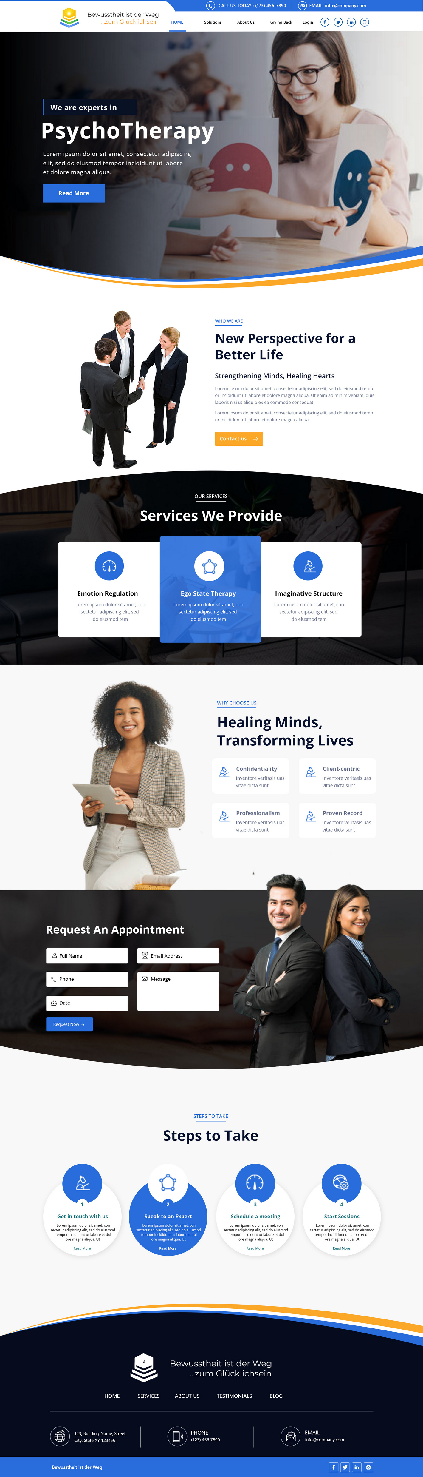 Web Design by Andrew Asiimwe for Heilpraktiker | Design #33141259