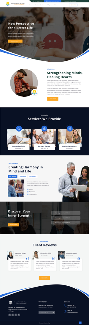 Web Design by Andrew Asiimwe for Heilpraktiker | Design: #33141739