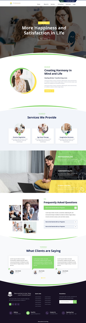 Web Design by Andrew Asiimwe for Heilpraktiker | Design: #33143636