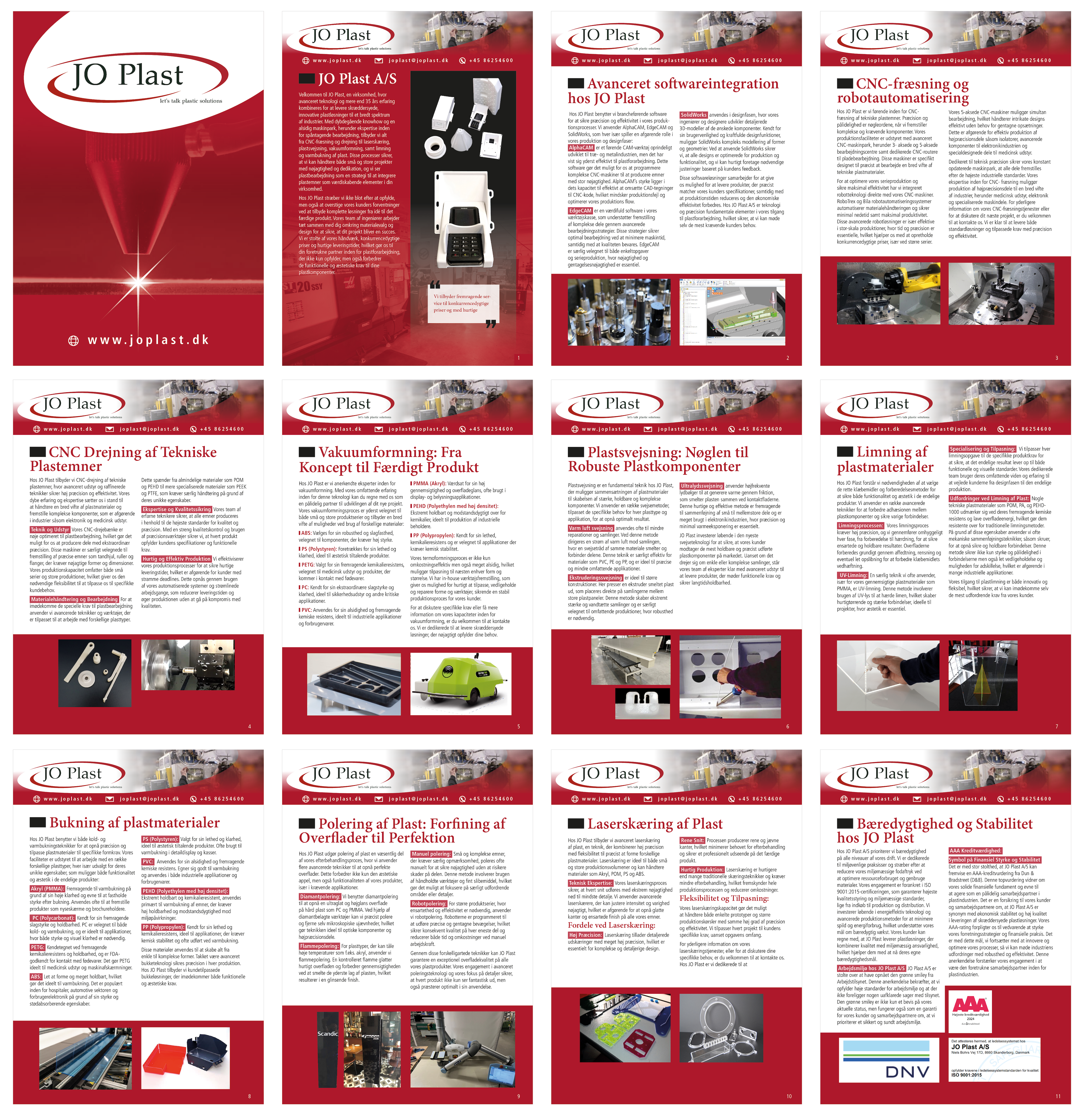 Brochure Design by LOM for JO Plast A/S | Design #33148350