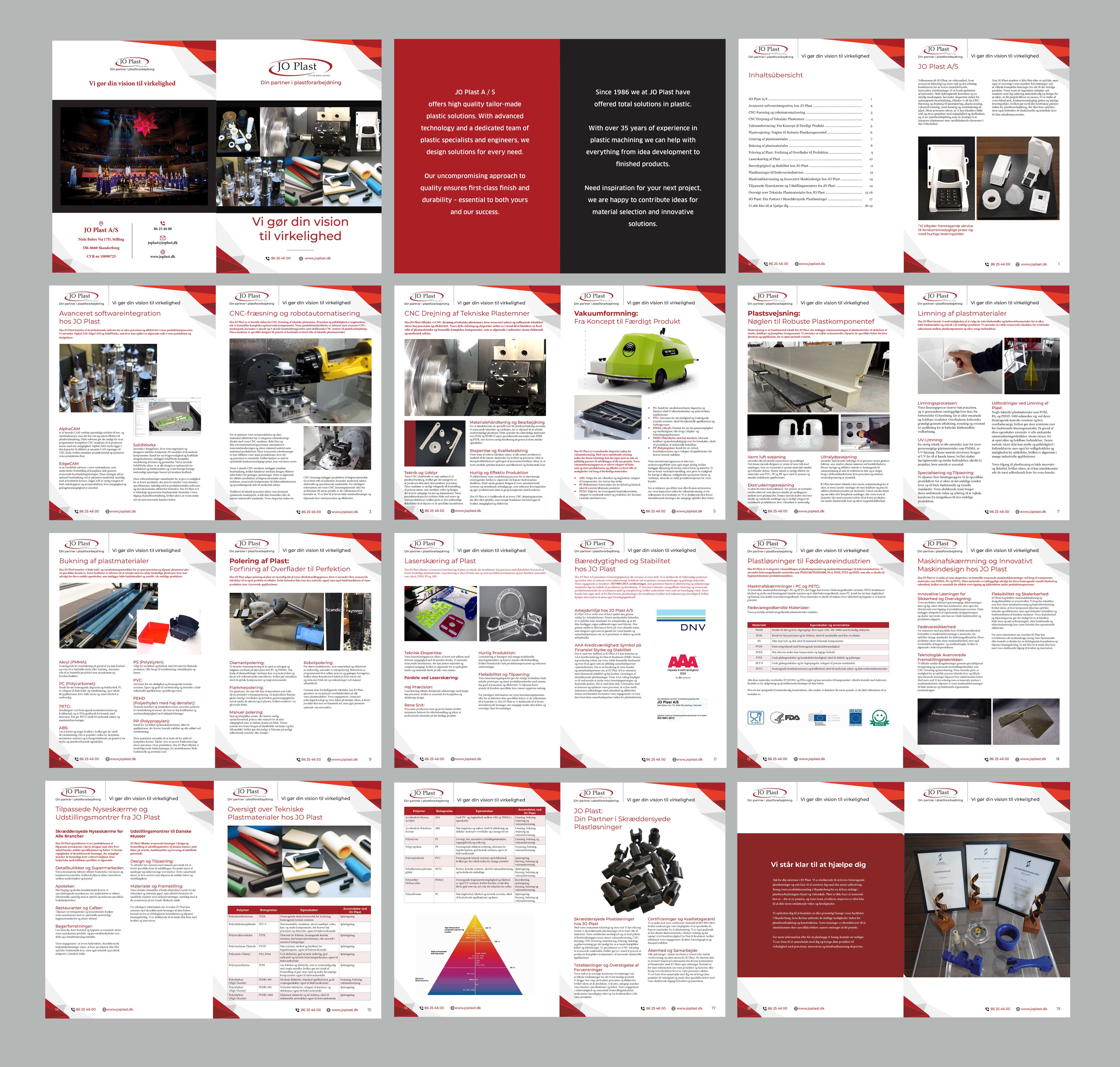 Diseño de Brochure por Creative D2024 para JO Plast A/S | Diseño #33165214