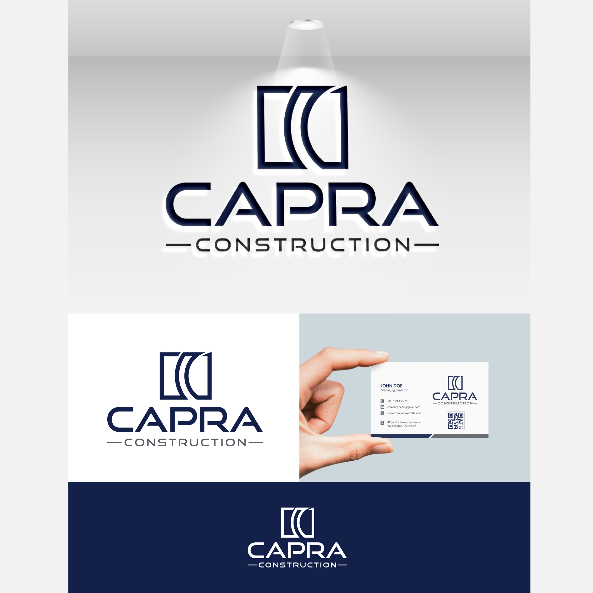 Logo Design by UMBRA Designs for Capra Construction | Design #33173681