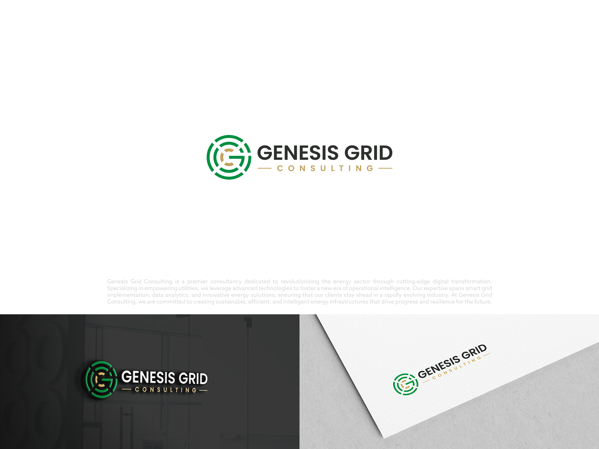 Logo Design by COLOUR CREATIVE for Genesis Grid Consulting | Design #33172395