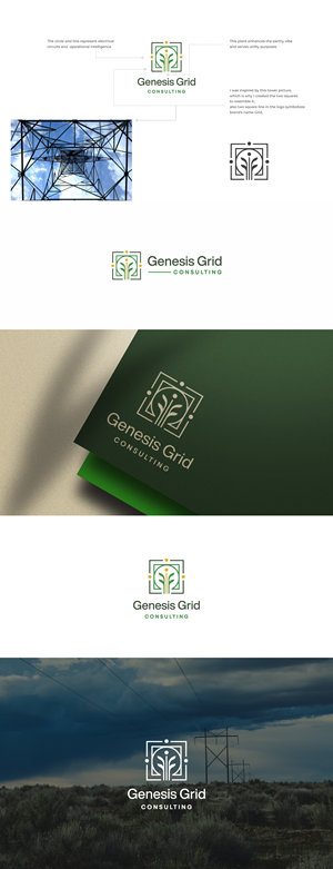 Logo Design by Moon Design. for Genesis Grid Consulting | Design: #33163419