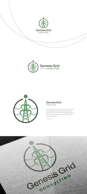 Logo Design by Moon Design. for Genesis Grid Consulting | Design: #33173007