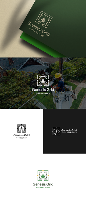 Logo Design by Moon Design. for Genesis Grid Consulting | Design #33173943