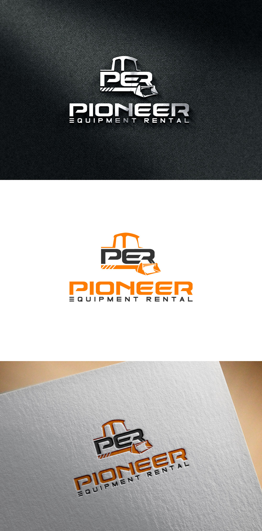 Logo-Design von DesignVerse777 für Pioneer Equipment Rental | Design #33154059
