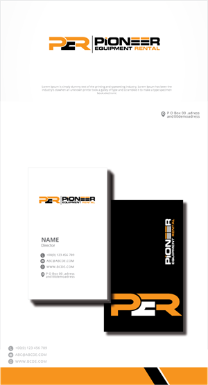 Logo Design by zebronicgraphic for Pioneer Equipment Rental | Design: #33155727