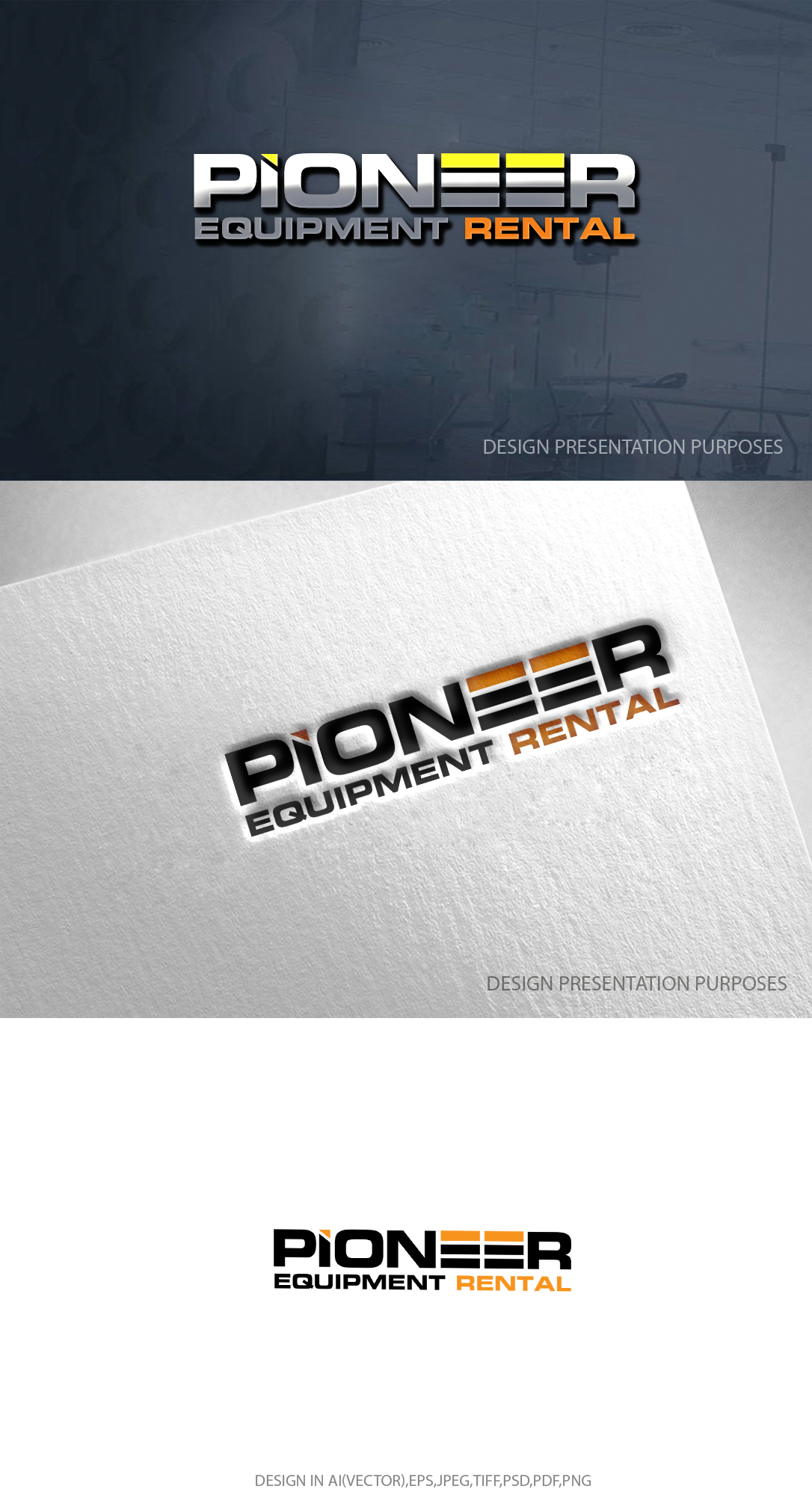 Logo-Design von zebronicgraphic für Pioneer Equipment Rental | Design #33155729