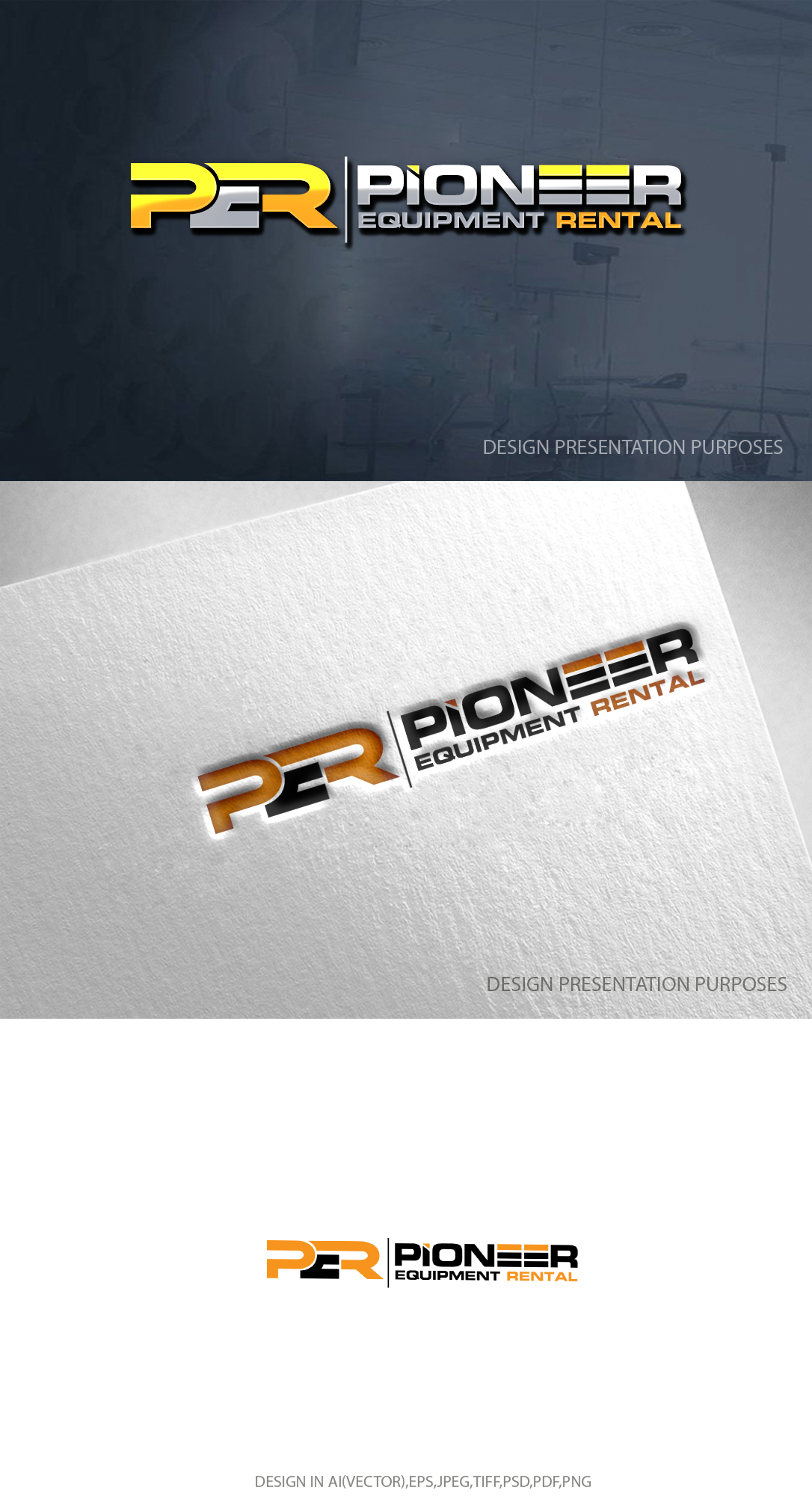 Logo-Design von zebronicgraphic für Pioneer Equipment Rental | Design #33155733