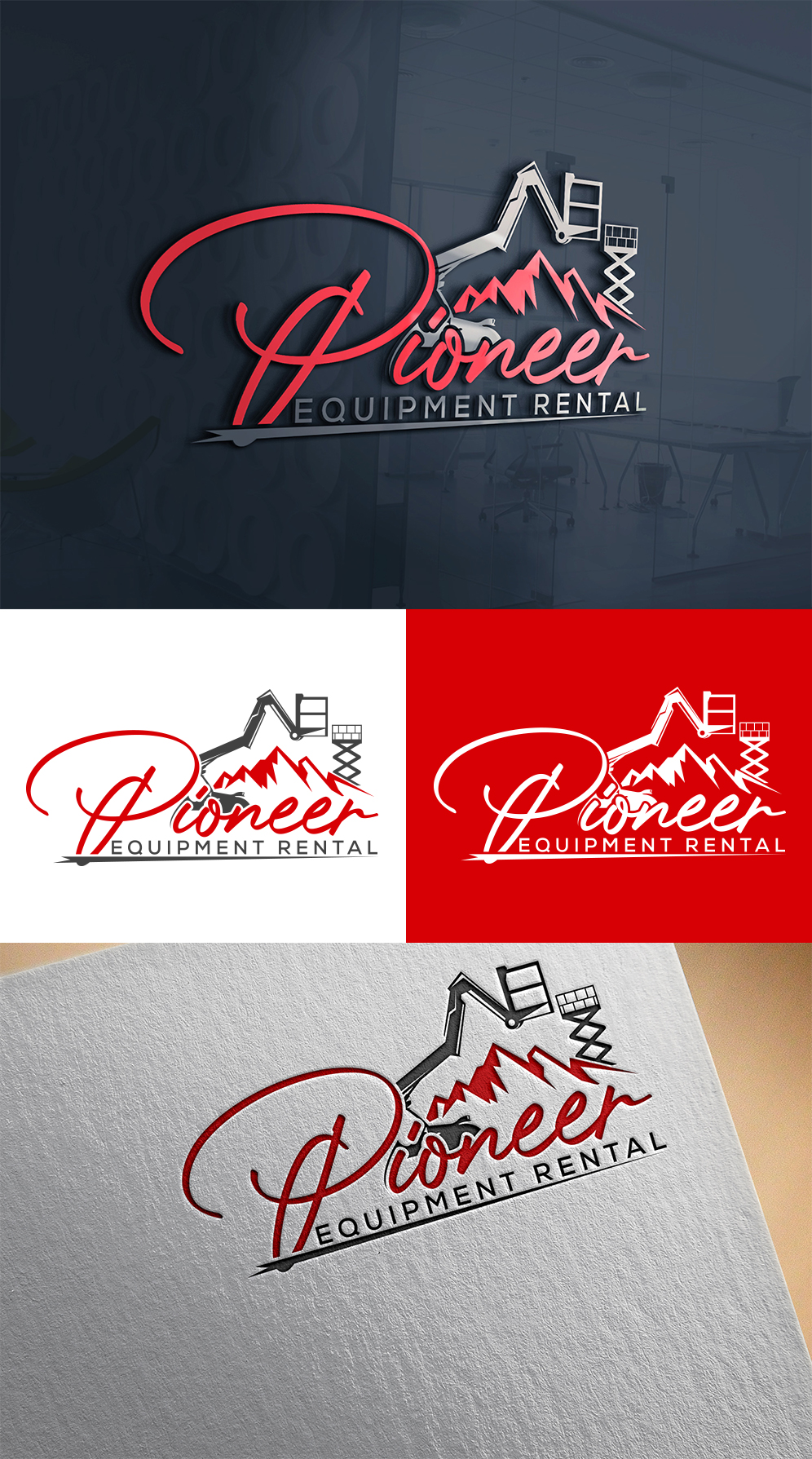 Logo-Design von Imran_me für Pioneer Equipment Rental | Design #33170204