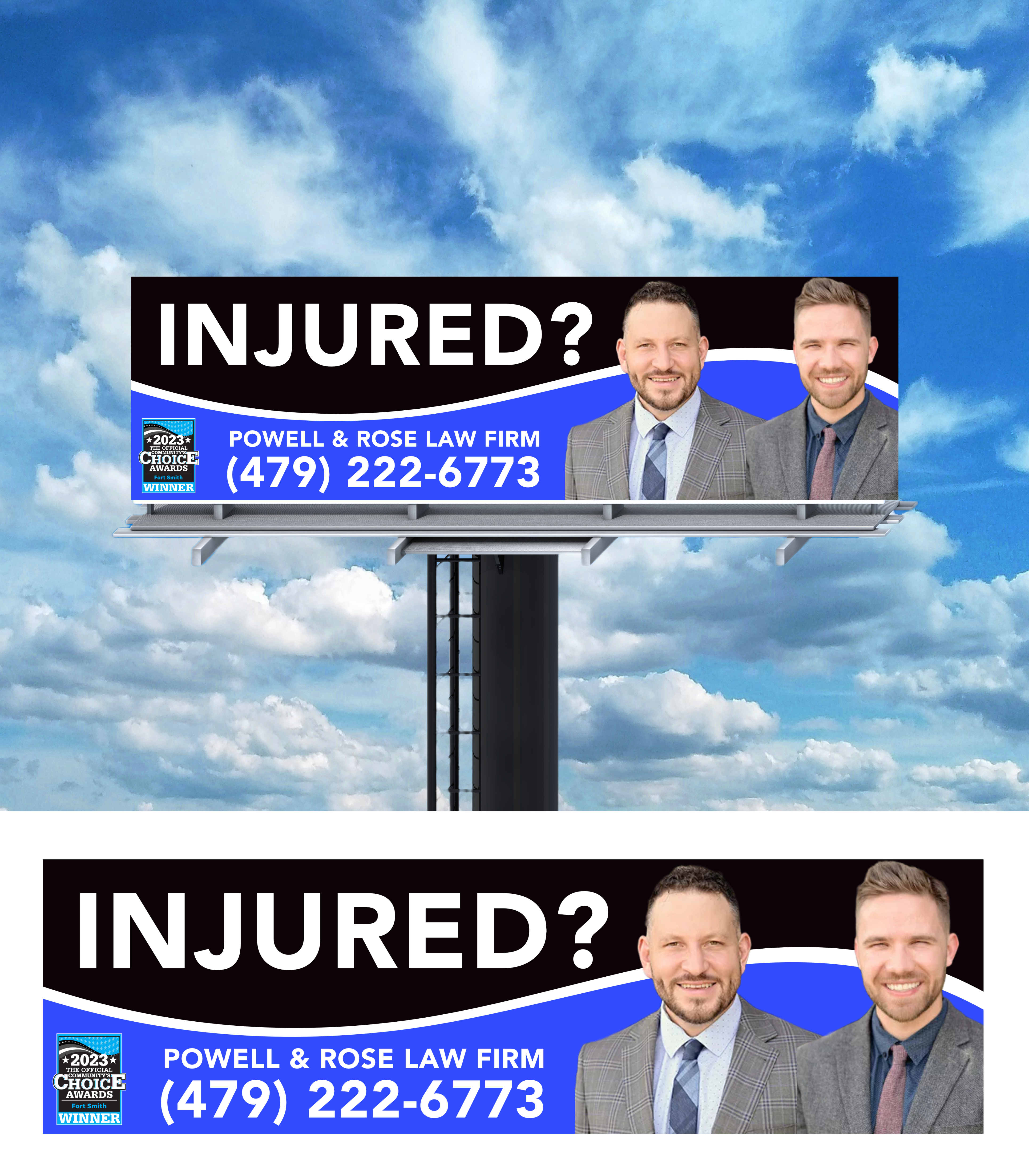 Billboard Design by AnninWonderland for Law Offices of David L Powell, PLLC | Design #33160221