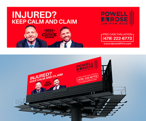 Billboard Design by ngupo for Law Offices of David L Powell, PLLC | Design: #33166596