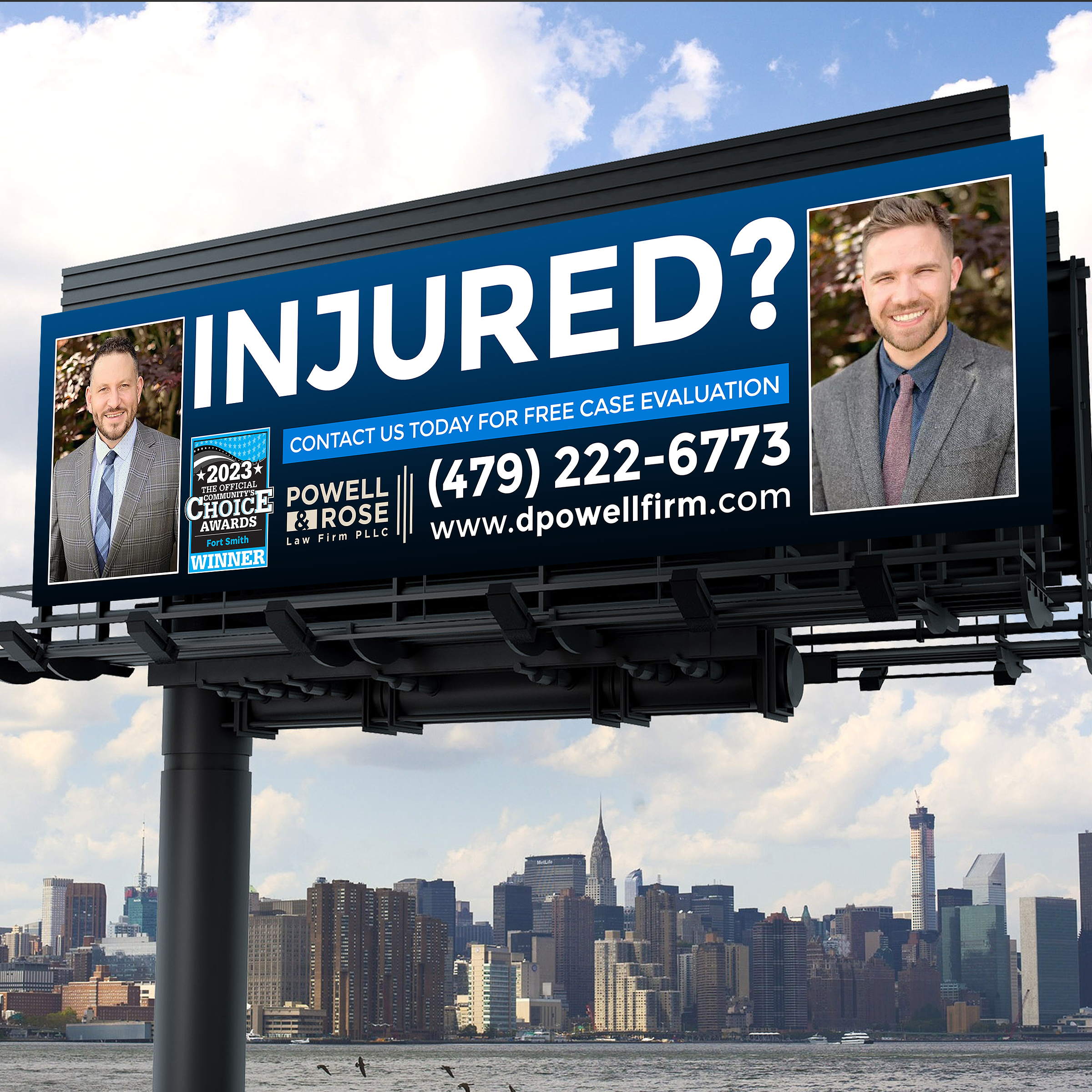 Diseño de Cartelera por Designers Hub para Law Offices of David L Powell, PLLC | Diseño #33157837