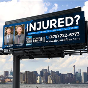 Diseño de Cartelera por Designers Hub para Law Offices of David L Powell, PLLC | Diseño: #33163741