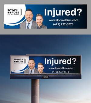 Diseño de Cartelera por Deep-Sign para Law Offices of David L Powell, PLLC | Diseño: #33152921