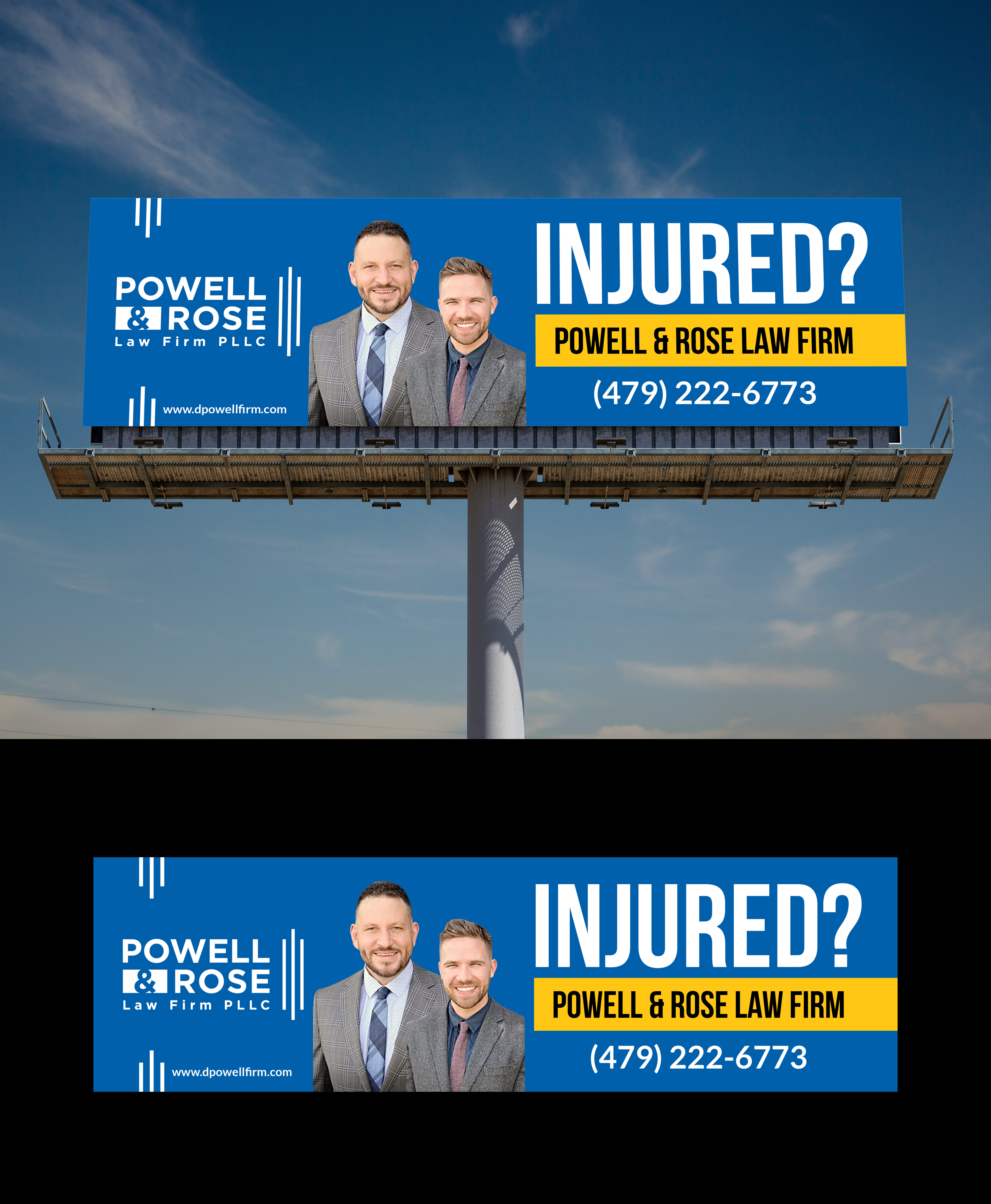 Billboard Design by Deep-Sign for Law Offices of David L Powell, PLLC | Design #33157172