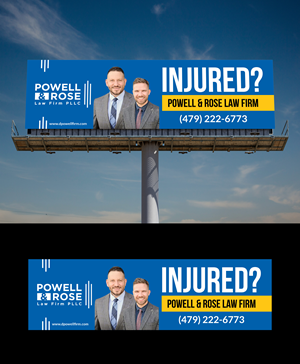 Diseño de Cartelera por Deep-Sign para Law Offices of David L Powell, PLLC | Diseño: #33157172
