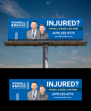 Diseño de Cartelera por Deep-Sign para Law Offices of David L Powell, PLLC | Diseño: #33157223