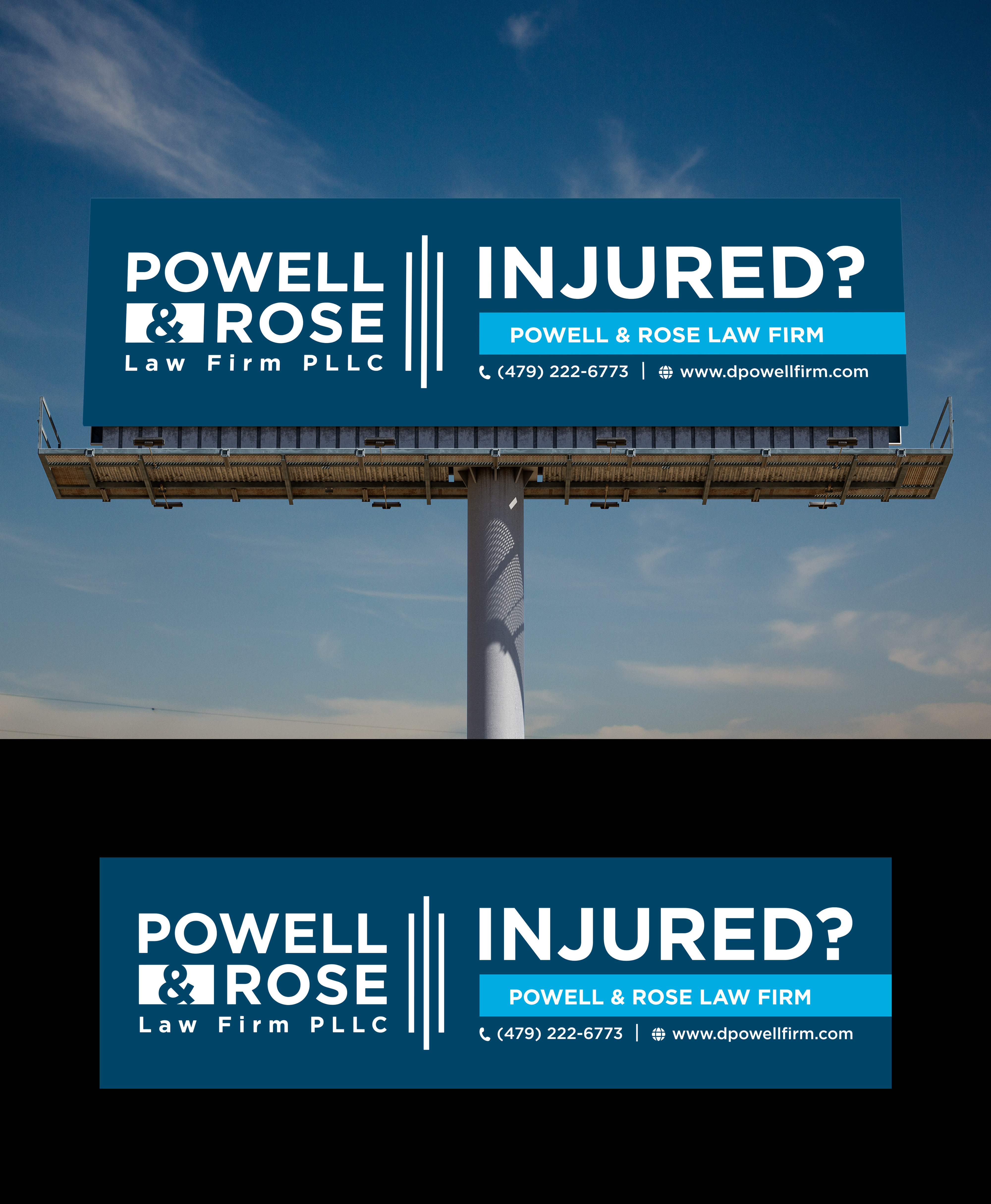 Billboard Design by Deep-Sign for Law Offices of David L Powell, PLLC | Design #33164478