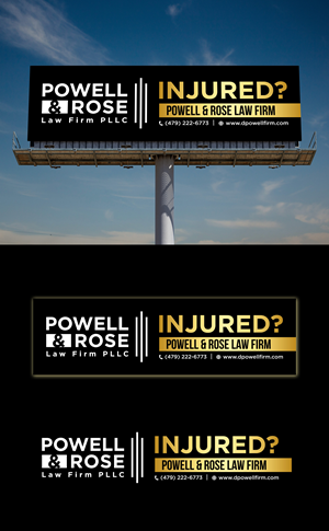 Diseño de Cartelera por Deep-Sign para Law Offices of David L Powell, PLLC | Diseño: #33164492