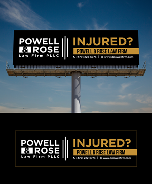 Diseño de Cartelera por Deep-Sign para Law Offices of David L Powell, PLLC | Diseño: #33164494