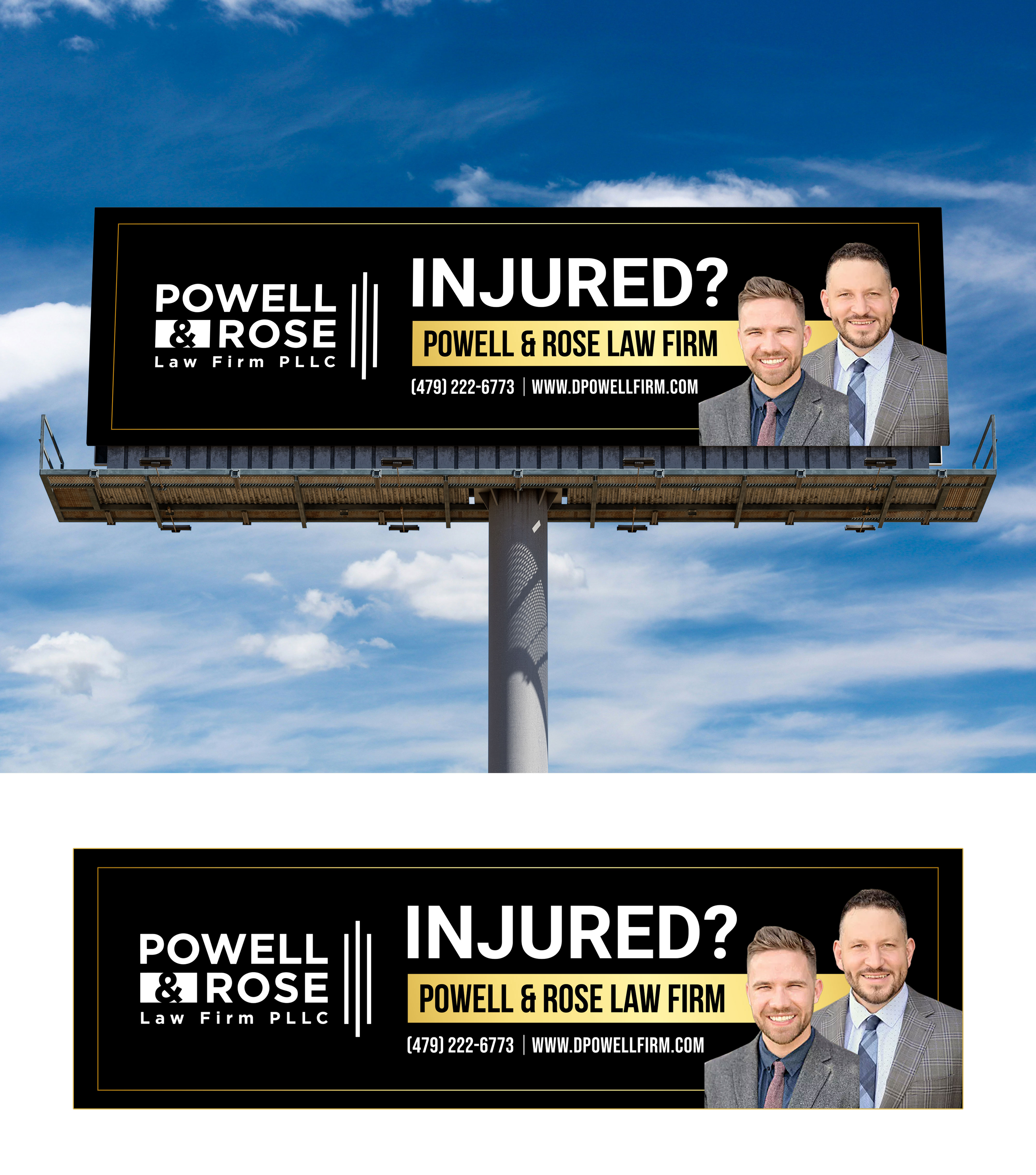Billboard Design by Deep-Sign for Law Offices of David L Powell, PLLC | Design #33164892