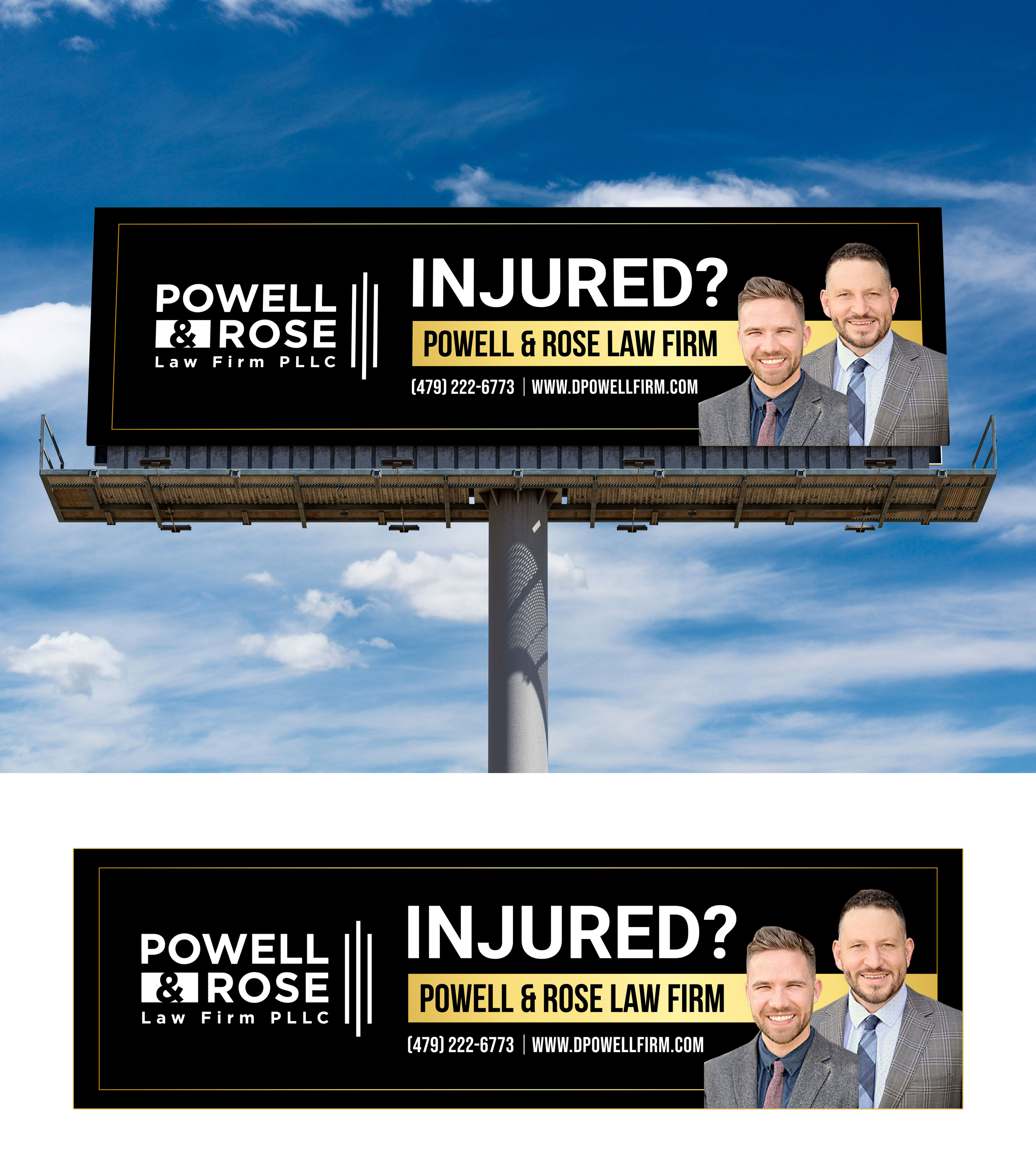 Billboard Design by Deep-Sign for Law Offices of David L Powell, PLLC | Design #33164894