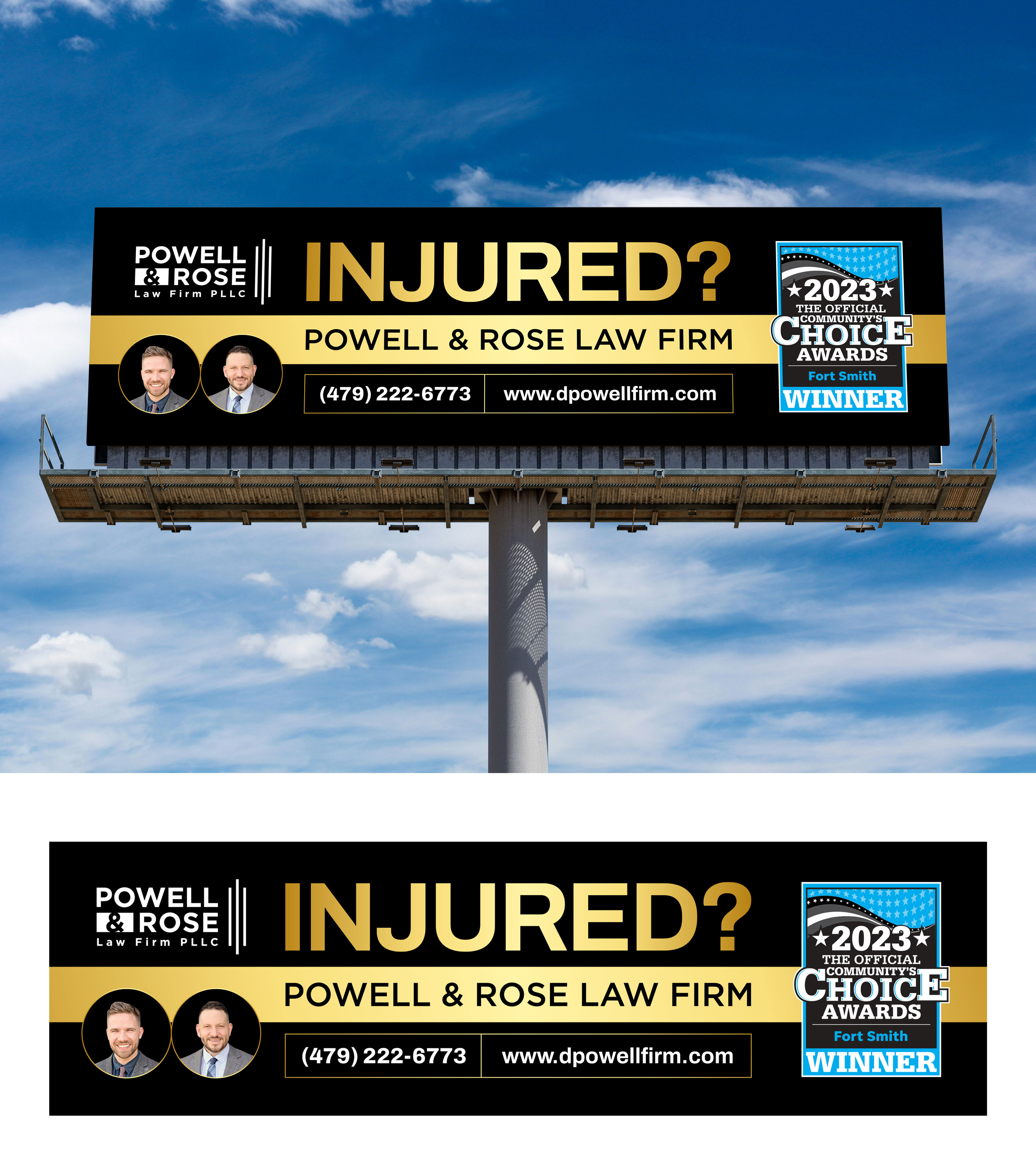 Billboard Design by Deep-Sign for Law Offices of David L Powell, PLLC | Design #33165332