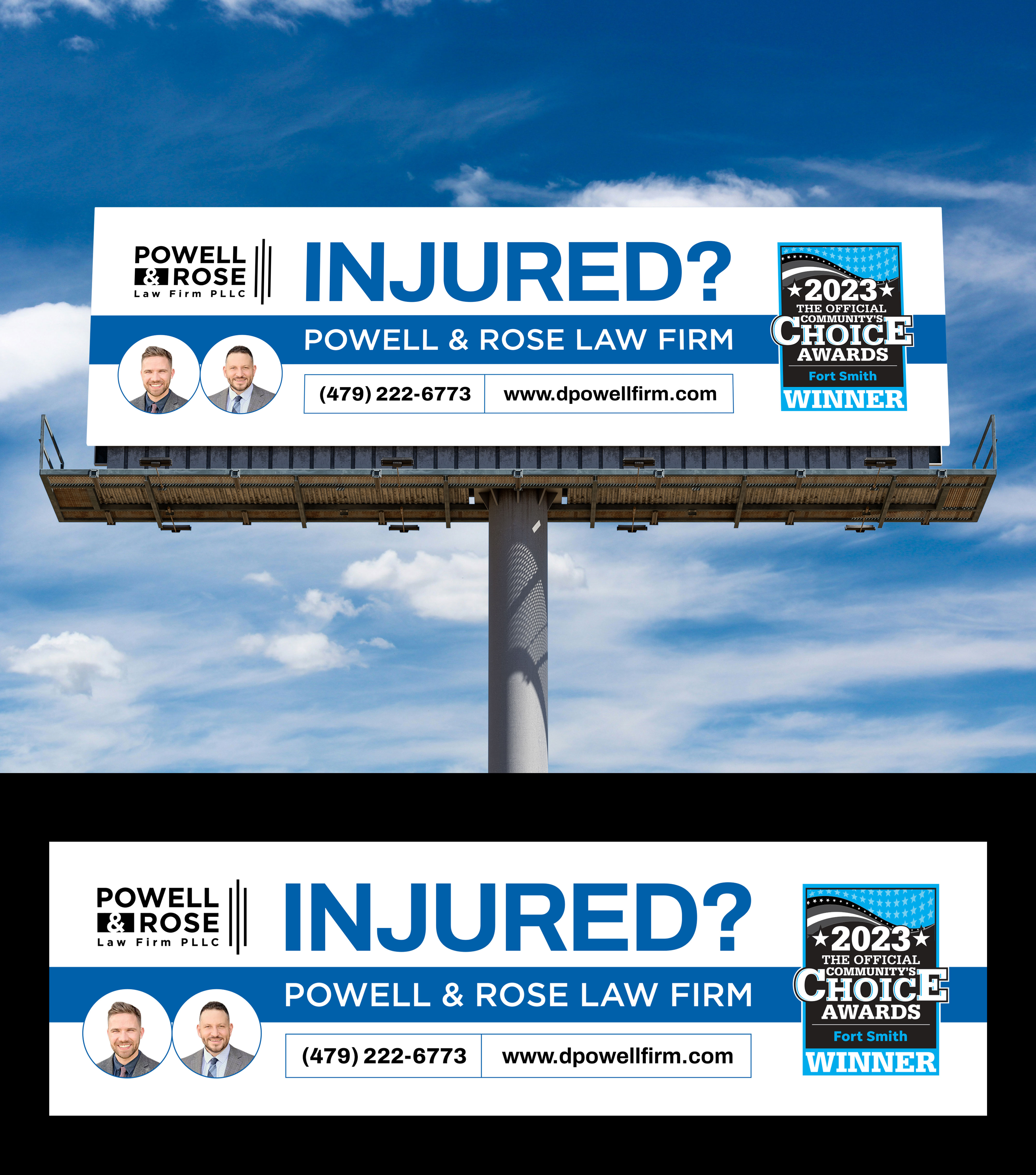 Billboard Design by Deep-Sign for Law Offices of David L Powell, PLLC | Design #33165335