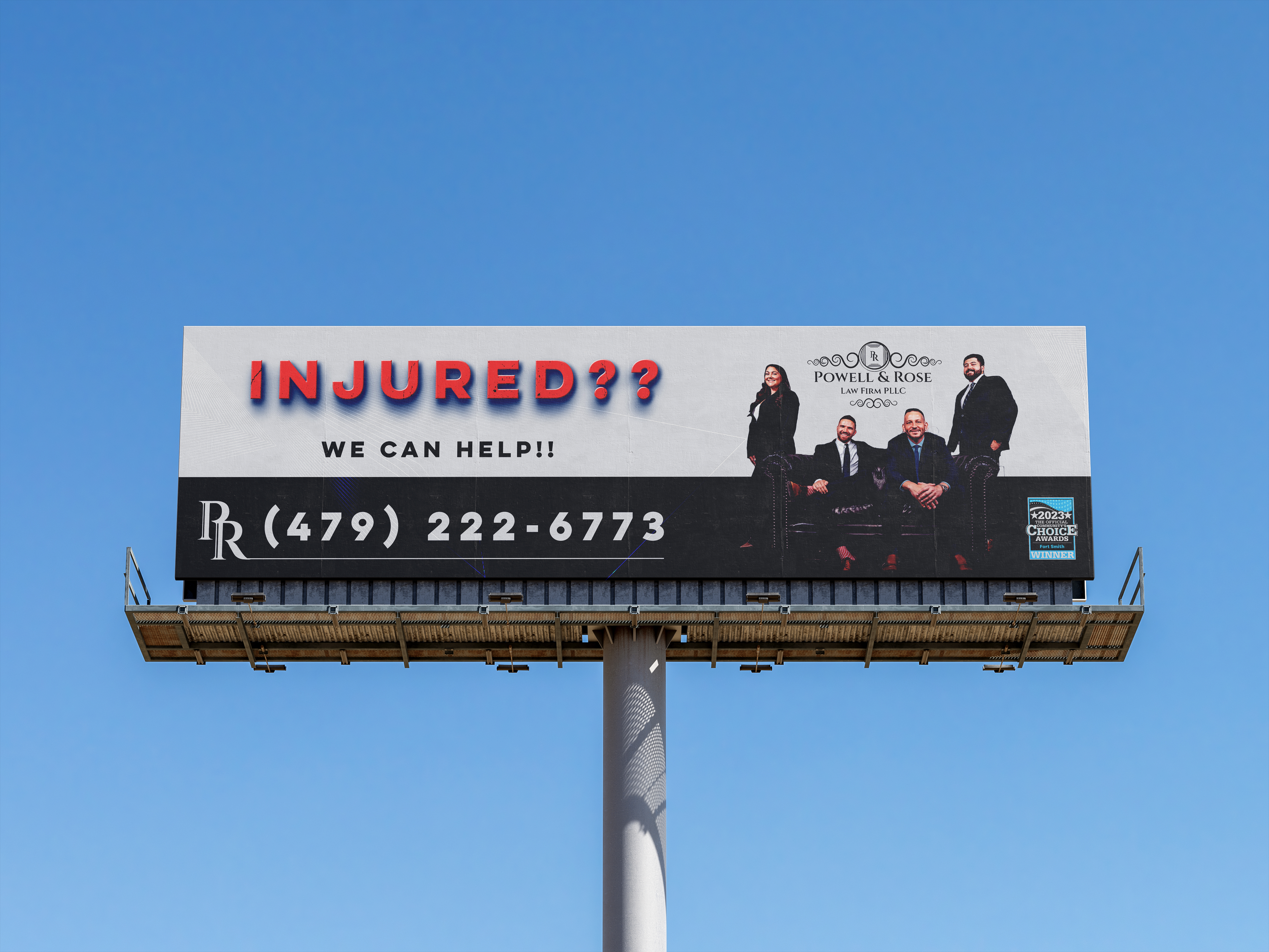 Billboard Design by nirmla450 for Law Offices of David L Powell, PLLC | Design #33167372